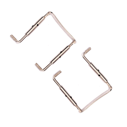 2Pcs Violin Chinrest Screws Silver Practical Decorative Set