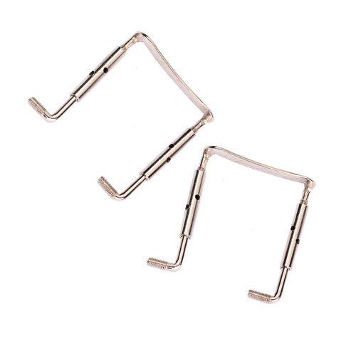 2Pcs Violin Chinrest Screws Silver Practical Decorative Set 2