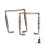 2Pcs Violin Chinrest Screws Silver Practical Decorative Set 8
