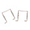 2Pcs Violin Chinrest Screws Silver Practical Decorative Set 7