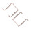 2Pcs Violin Chinrest Screws Silver Practical Decorative Set 6
