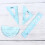 4 Pcs/1 Folding Transparent Blue Rulers Stationery 2
