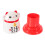 White Plastic Toothpick Holder Decorative Fortune Cat for Home 6