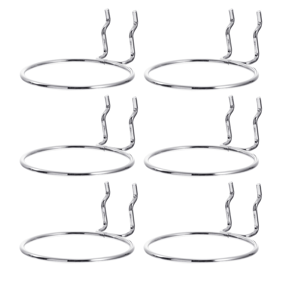 6Pcs Strong Iron Pegboard Rings For Craft Room And Garage Storage 3061700130944