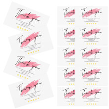Worgeous 30 Pcs Store Thank You For Order Cards Gift Shopping