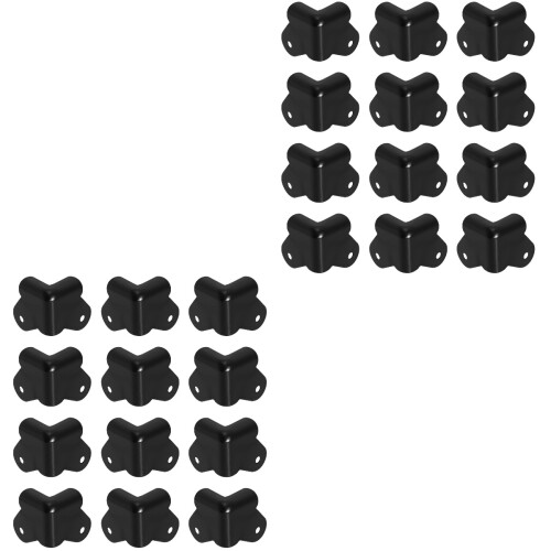48Pcs Black Iron Speaker Corner Protectors Durable Speaker Edges Guard 2