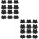 48Pcs Black Iron Speaker Corner Protectors Durable Speaker Edges Guard 6
