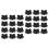 48Pcs Black Iron Speaker Corner Protectors Durable Speaker Edges Guard 4