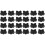 48Pcs Black Iron Speaker Corner Protectors Durable Speaker Edges Guard 2