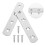 Mlins  10 Sets Flat Brace Brackets Stainless Steel Corner Code Repair 5