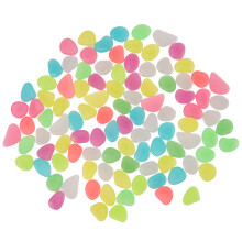 2Set Assorted Color Luminescent Resin Stones Fish Tank Pebbles Decor