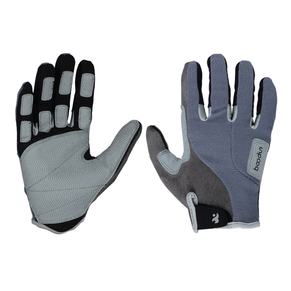 1Pair Durable Climbing Gloves Full Finger Outdoor Hiking Mittens Grey 3173116892252