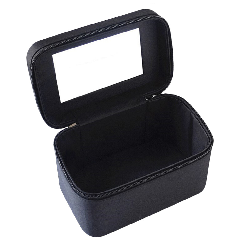 Vaguelly Black 1Pc Waterproof Travel Toiletry Bag Portable Makeup Pouch
