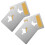 4 Pcs Deadbolt Strike Plate Hardware Door Repair Board 11