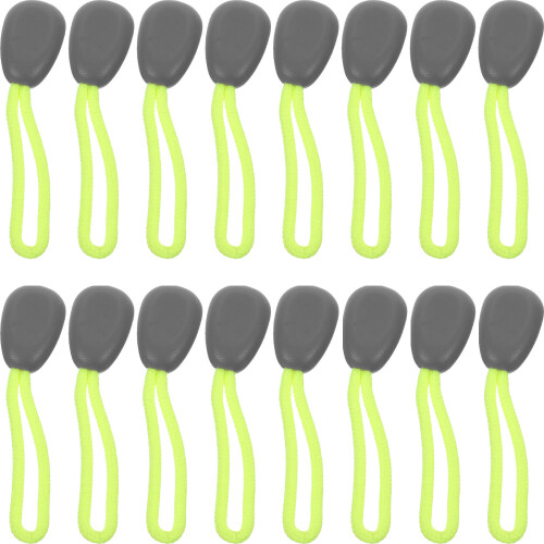 30Pcs Plastic Polyester Zipper Pull Tabs Replacement for Jackets Bags
