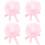 4Pièces Bonnet De Satin Rose Réutilisable Pour Sauna Et Voyage 6