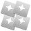 4 Pcs Deadbolt Strike Plate Hardware Door Repair Board 6