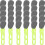 30Pcs Plastic Polyester Zipper Pull Tabs Replacement for Jackets Bags 6