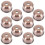 10Pcs Brown Iron E27 Lamp Base Cups for Table Wall Ceiling Lights 3