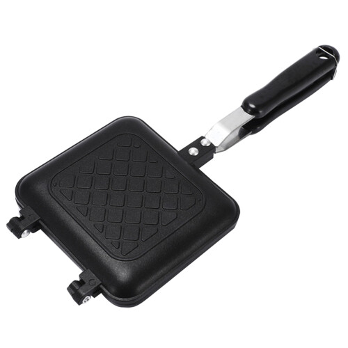 Aluminum Sandwich Baking Pan Black Non-Stick Kitchen Toaster 2