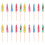 144Pcs Mini Paper Umbrellas Cocktail Sticks Assorted Colors for Drinks 1