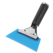 Compact Red Car Window Scraper for Water and Snow Removal