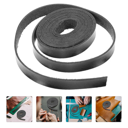 Sangle Cuir PU Noire Pour Création De Sacs Et Accessoires 2