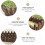 Brown Solid Wood Log Edging Decorative Garden Lawn Fence 5
