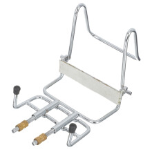 Adjustable Design Erhu Stand Silver Iron 1set