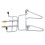 Adjustable Design Erhu Stand Silver Iron 1set 4
