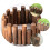 Brown Solid Wood Log Edging Decorative Garden Lawn Fence 7