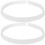 2Pcs Silicone Shower Splash Guards White Bathroom Water Barrier Seal 1