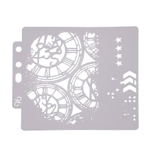 Durable White Drawing Stencils for Painting and Scrapbooking Use