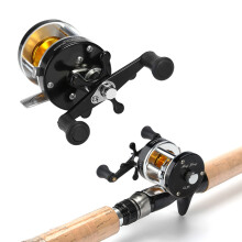 Alumium One Way Clutch Sea Fishing Reels Ball Bearings Fixed Spool Rigid Chrome-Plated Frame