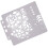 Durable White Drawing Stencils for Painting and Scrapbooking Use 8