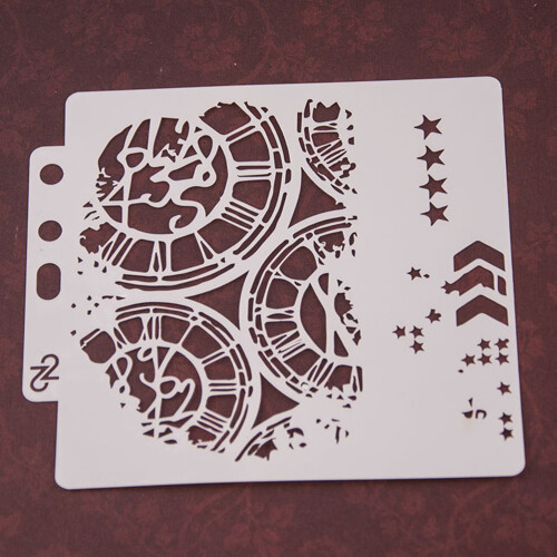 Durable White Drawing Stencils for Painting and Scrapbooking Use 2