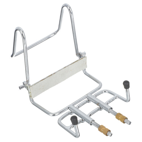 Adjustable Design Erhu Stand Silver Iron 1set 1