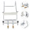 Adjustable Design Erhu Stand Silver Iron 1set 3