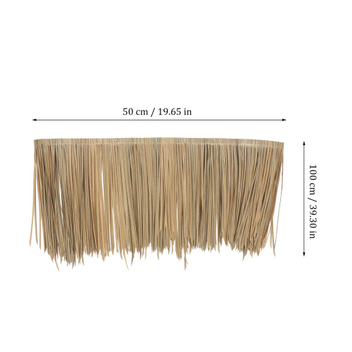 Khaki Simulation Straw Roof Durable Plastic for Decorative Use 1