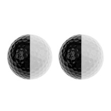 2pcs Double Color Balls Double-Layer Golfing Balls For Swing Practice