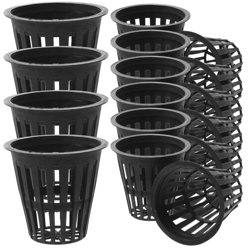 50Pcs Plastic Hydroponic Net Pots Fixed Plant Baskets for Root Growth 2