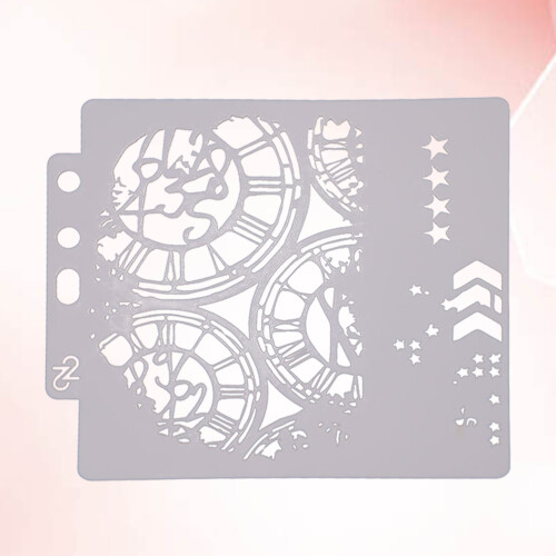 Durable White Drawing Stencils for Painting and Scrapbooking Use 1