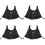 4Pcs Black Stroller Diaper Organizer Bag with Baby Bottle Storage 5