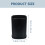Metal Waste Paper Bin Garbage Bin Black 1set 3