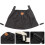 4Pcs Black Stroller Diaper Organizer Bag with Baby Bottle Storage 9
