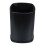 Metal Waste Paper Bin Garbage Bin Black 1set 9