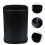 Metal Waste Paper Bin Garbage Bin Black 1set 4