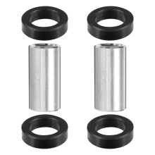 2Pcs Black Aluminum Alloy Rear Absorber Bushing Durable Bike Mount