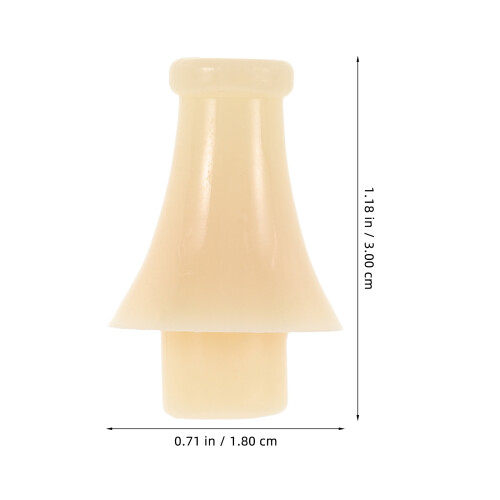2 Pcs Cucurbit Mouthpiece Student 3.00x1.80x1.80cm White 2
