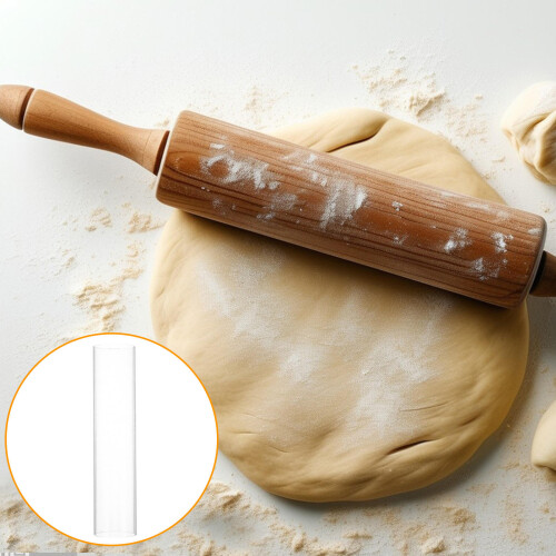 Clear Plastic Cookie Dough Shaping Tube for DIY Baking Tool 2